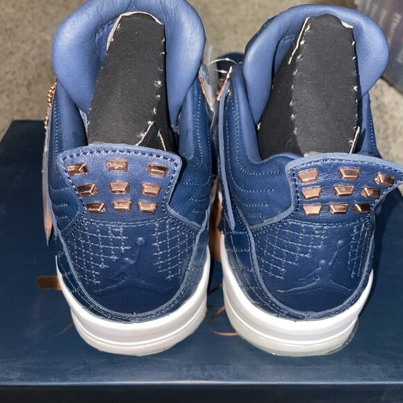 Size 10 - Nike Air Jordan 4 Retro Premium (Obsidian/Obsidian-White) DS NIB